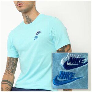 Nike Stacked Logo T-shirt Blue XL